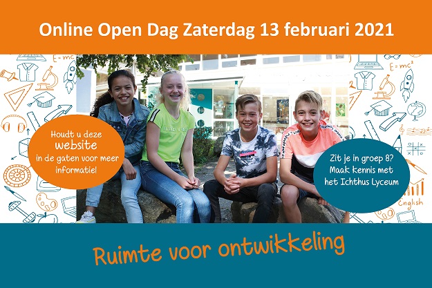 Open dag zaterdag 13 februari.