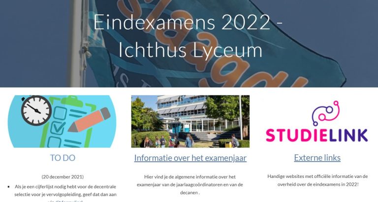 Website Eindexamens 2022