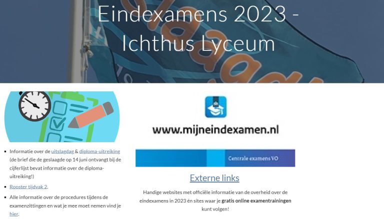 Website Eindexamens 2023